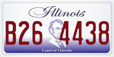 IL license plate B264438