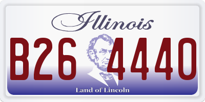 IL license plate B264440