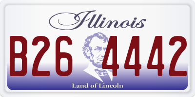 IL license plate B264442