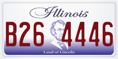 IL license plate B264446