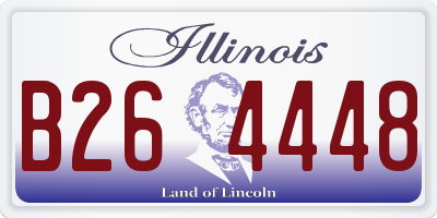 IL license plate B264448
