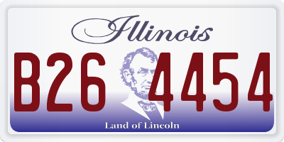 IL license plate B264454