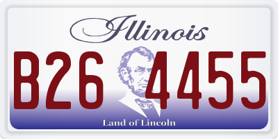 IL license plate B264455