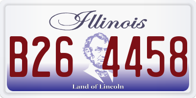 IL license plate B264458