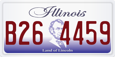 IL license plate B264459