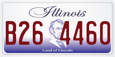 IL license plate B264460