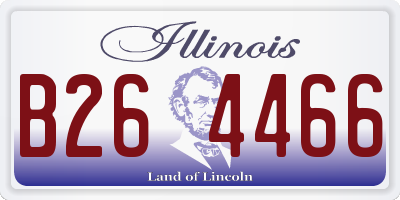IL license plate B264466