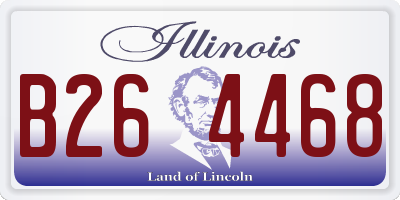 IL license plate B264468