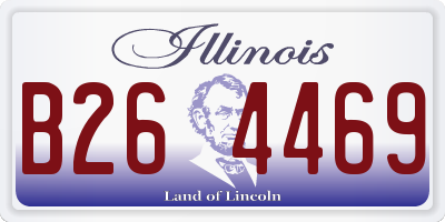 IL license plate B264469