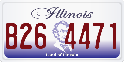 IL license plate B264471