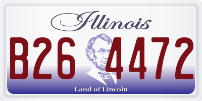 IL license plate B264472