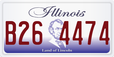 IL license plate B264474