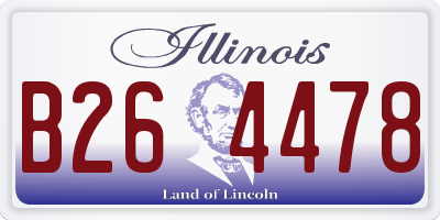 IL license plate B264478