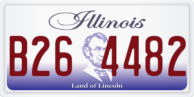 IL license plate B264482