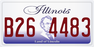 IL license plate B264483