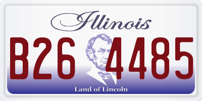 IL license plate B264485