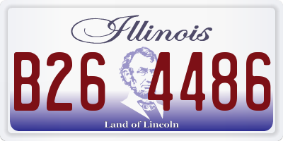IL license plate B264486