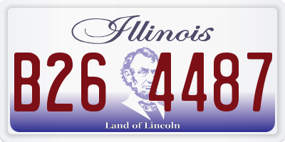 IL license plate B264487