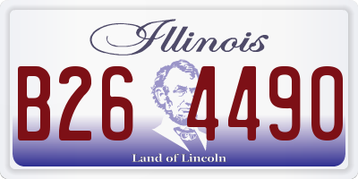 IL license plate B264490