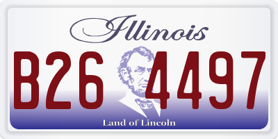 IL license plate B264497