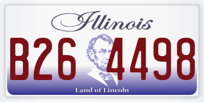 IL license plate B264498