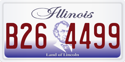 IL license plate B264499