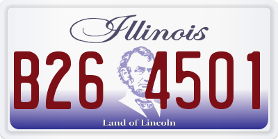 IL license plate B264501
