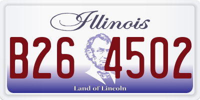 IL license plate B264502