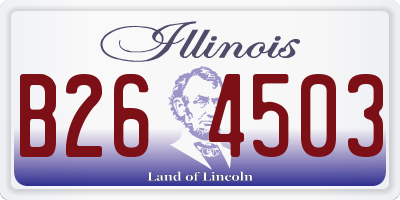 IL license plate B264503