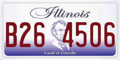 IL license plate B264506