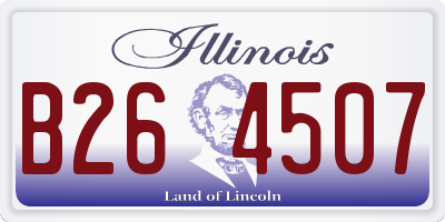IL license plate B264507