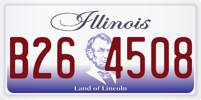 IL license plate B264508