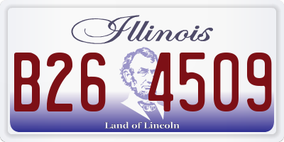 IL license plate B264509