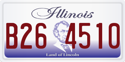 IL license plate B264510