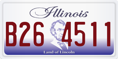 IL license plate B264511
