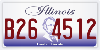IL license plate B264512