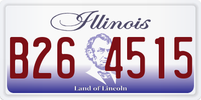 IL license plate B264515