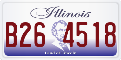 IL license plate B264518