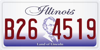 IL license plate B264519