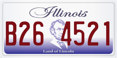 IL license plate B264521