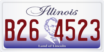 IL license plate B264523