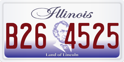 IL license plate B264525