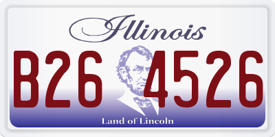 IL license plate B264526
