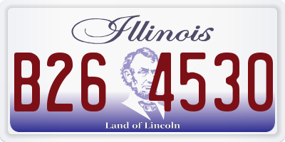 IL license plate B264530