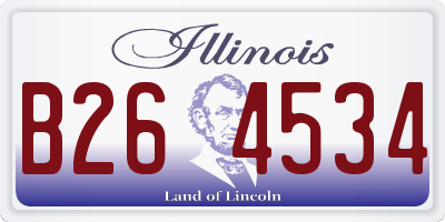IL license plate B264534