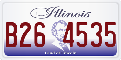 IL license plate B264535