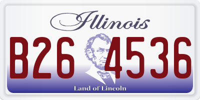 IL license plate B264536