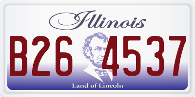 IL license plate B264537