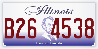 IL license plate B264538