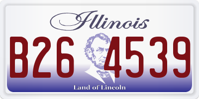 IL license plate B264539